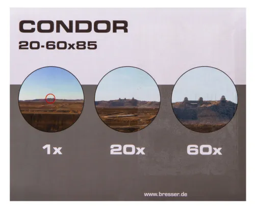 immagine cannochiale Bresser Condor 20–60x85,  20