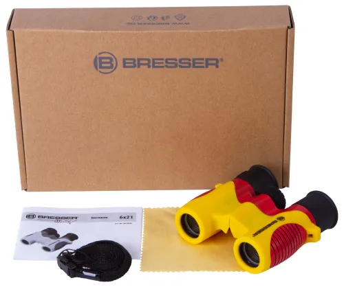 foto binocolo per bambini Bresser Junior 6x21, giallo,  2