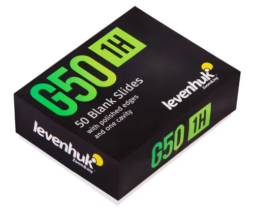 foto vetrini vuoti Levenhuk G50 1H a una cavità, 50 pz.,  6