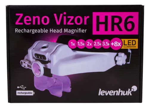 foto lente d’ingrandimento frontale ricaricabile Levenhuk Zeno Vizor HR6,  12