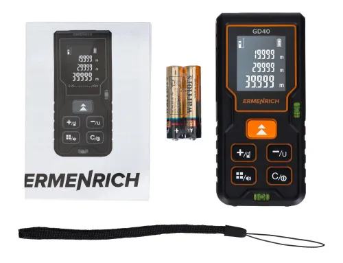 figura misuratore laser Ermenrich Reel PLUS GD40, nero,  2