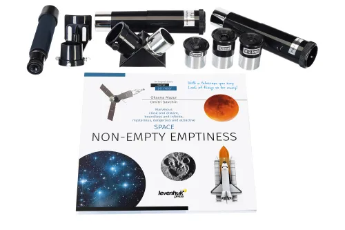 foto telescopio Levenhuk Discovery Spark Travel 60 con libro,  5