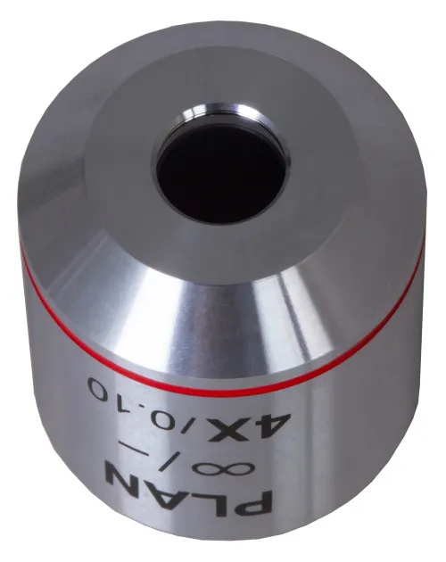 figura obiettivo planacromatico all’infinito Levenhuk MED 4x,  4