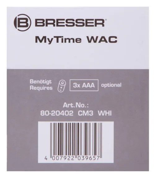 immagine sveglia Radiocontrollata Bresser MyTime WAC, nero,  14