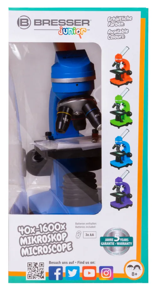 foto microscopio Bresser Junior Biolux SEL 40–1600x,  13