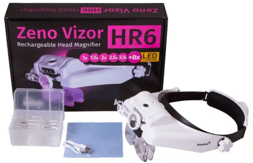foto lente d’ingrandimento frontale ricaricabile Levenhuk Zeno Vizor HR6,  2