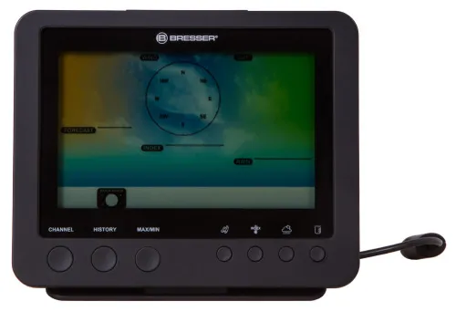 immagine stazione meteo a colori Bresser Wi-Fi con sensore professionale 5 in 1, nera,  4