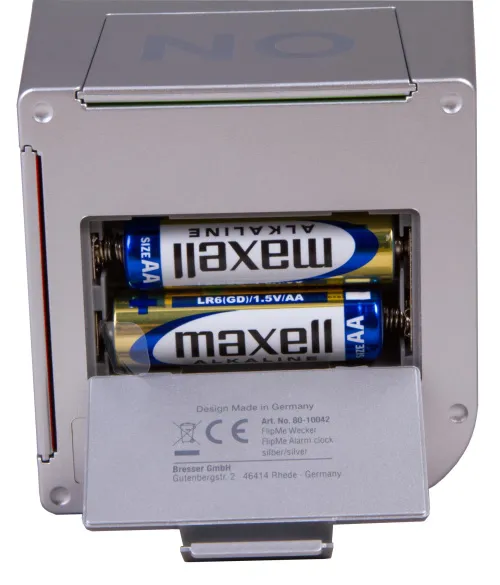 fotografia sveglia Radiocontrollata Bresser FlipMe, argento,  9