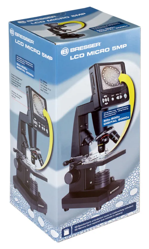 foto microscopio Bresser LCD 50–2000x,  7