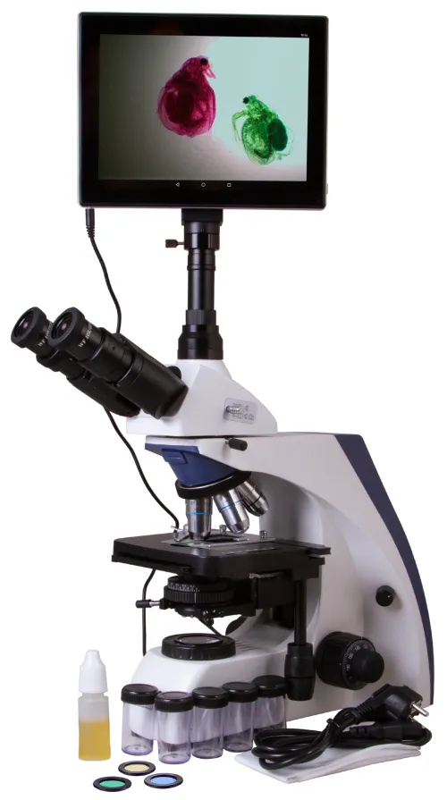 figura microscopio trinoculare digitale Levenhuk MED D30T LCD,  2