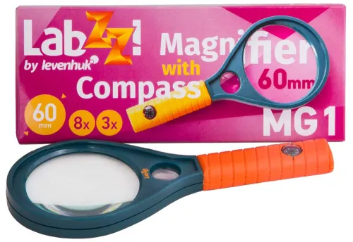 figura lente d’ingrandimento Levenhuk LabZZ MG1 con bussola,  2