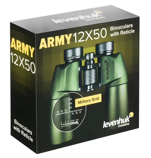 foto binocolo con reticolo Levenhuk Army 12x50,  14
