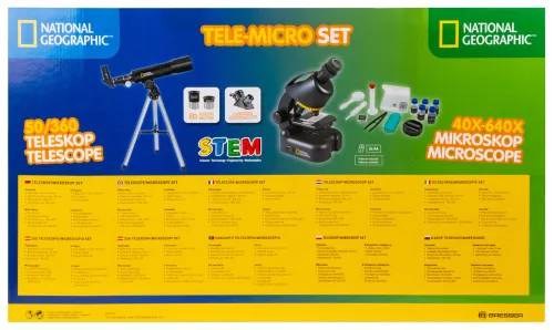 foto telescopio National Geographic 50/360 AZ e Microscopio con Supporto per Smartphone,  22
