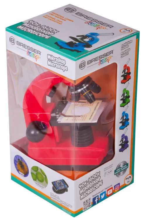 foto microscopio Bresser Junior Biolux SEL 40–1600x,  11