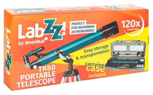 fotografia telescopio Levenhuk LabZZ TK60 con custodia,  14