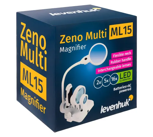 figura lente d’ingrandimento bianca Levenhuk Zeno Multi ML15,  12