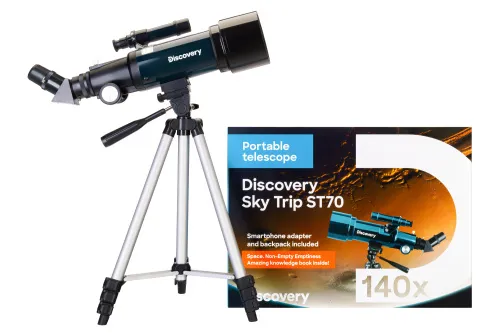 immagine telescopio Levenhuk Discovery Sky Trip ST70 con libro,  2