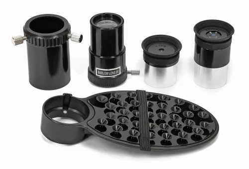 figura telescopio riflettore newtoniano Bresser Spica 130/1000 EQ3 con adattatore per fotocamera smartphone,  10