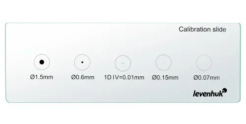 immagine vetrino di calibrazione Levenhuk MED X/Y,  3