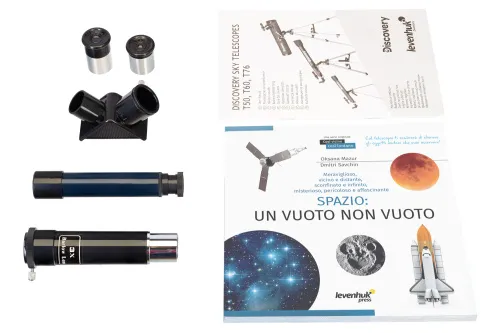 figura telescopio Levenhuk Discovery Sky T50 con libro,  3