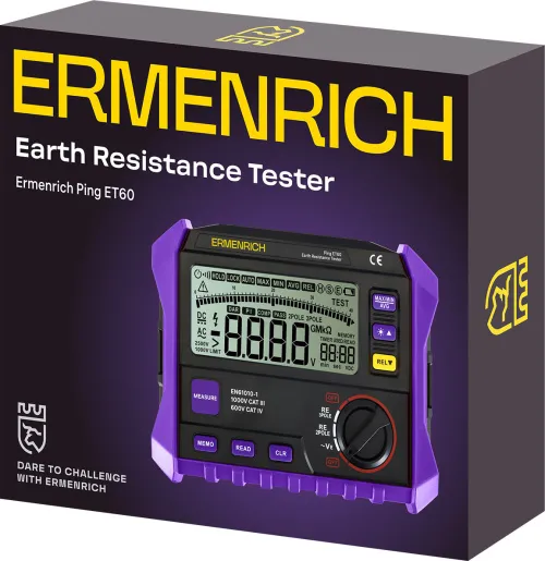 immagine tester per resistenza di terra Ermenrich Ping ET60,  2