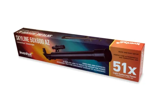 figura telescopio Levenhuk Skyline 50x600 AZ,  7