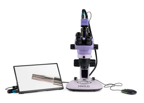 foto microscopio stereoscopico digitale MAGUS Stereo D7T LCD BASE,  5