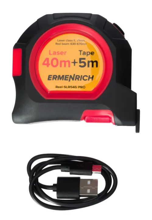 foto misuratore laser con flessometro Ermenrich Reel SLR545 PRO,  2