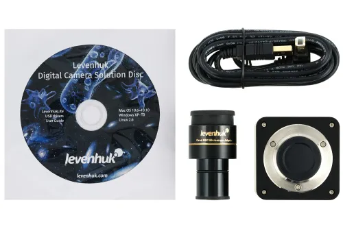 figura microscopio trinoculare digitale Levenhuk MED D40T,  7