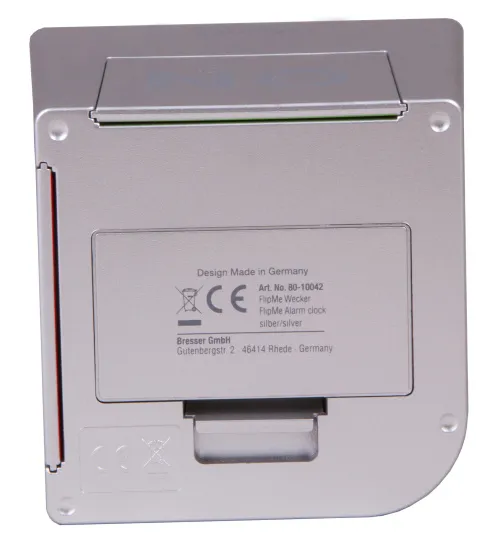 fotografia sveglia Radiocontrollata Bresser FlipMe, argento,  8