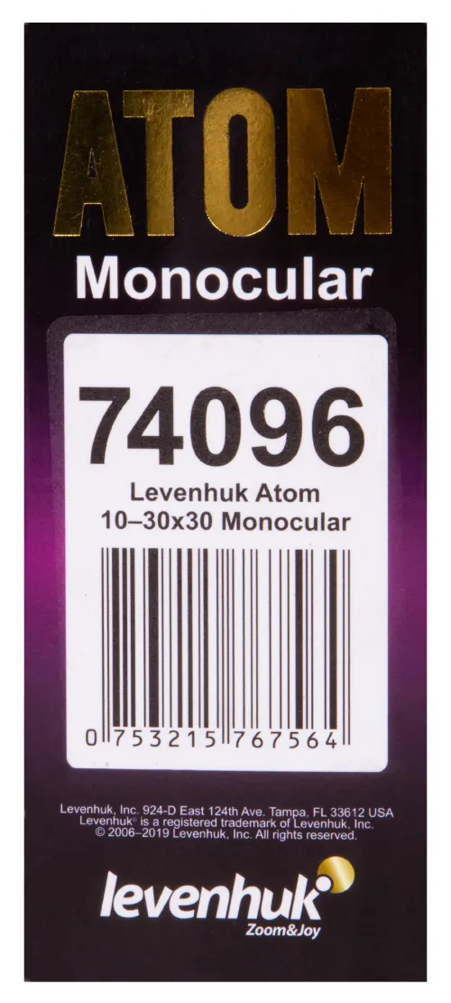 immagine monoculare Levenhuk Atom 10–30x30,  14