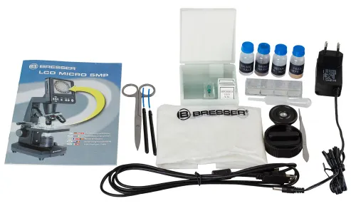 foto microscopio Bresser LCD 50–2000x,  5