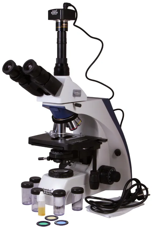 fotografia microscopio trinoculare digitale Levenhuk MED D35T,  2