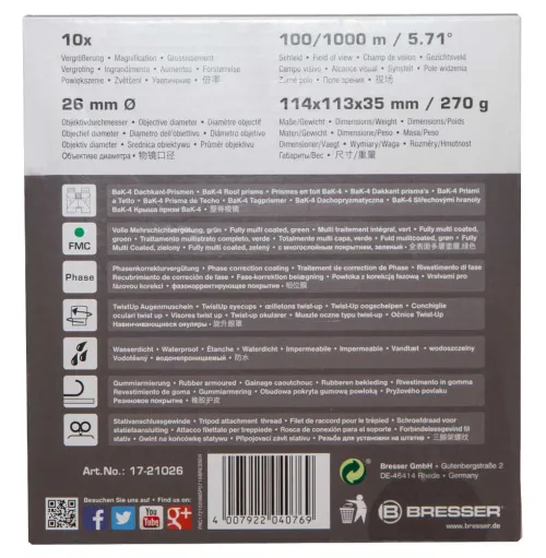 immagine binocolo Bresser Pirsch 10x26,  13