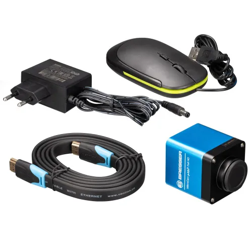 foto bresser Fotocamera per microscopio MikroCam MINI Full HD HDMI,  2