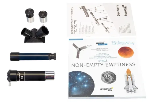 figura telescopio Levenhuk Discovery Sky T50 con libro,  3