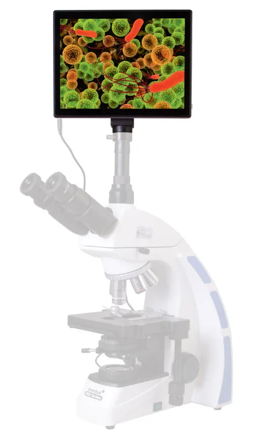 figura levenhuk MED fotocamera digitale per microscopio da 5M con schermo LCD da 9,4",  7