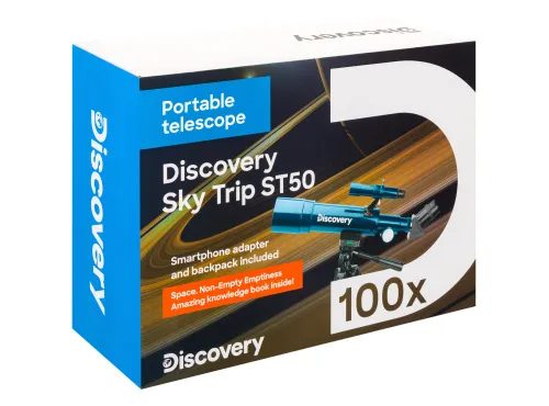 foto telescopio Levenhuk Discovery Sky Trip ST50 con libro,  16