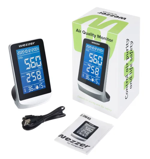 fotografia monitor della qualità dell’aria Levenhuk Wezzer Air PRO DM40,  2