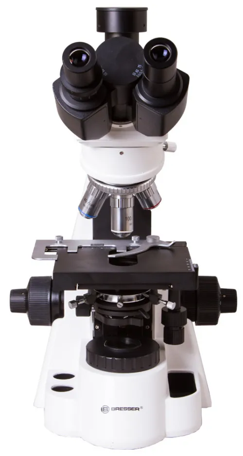 figura microscopio Trinoculare Bresser Bioscience 40-1000x,  4