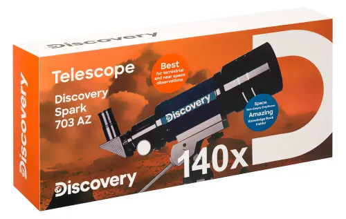 immagine telescopio Levenhuk Discovery Spark 703 AZ con libro,  12