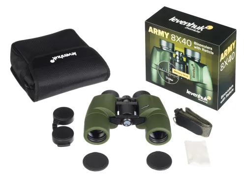 immagine binocolo con reticolo Levenhuk Army 8x40,  5