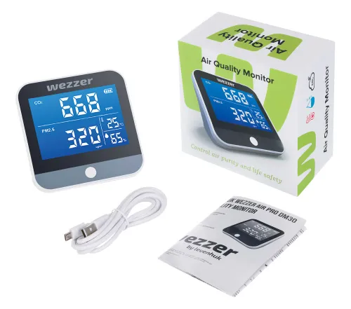 immagine monitor della qualità dell’aria Levenhuk Wezzer Air PRO DM30,  2