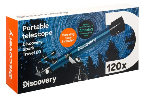 foto telescopio Levenhuk Discovery Spark Travel 60 con libro,  17