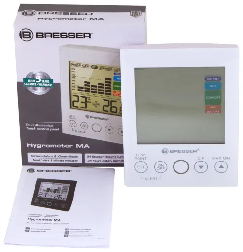 figura igrometro digitale Bresser Mould Alert, bianco,  2