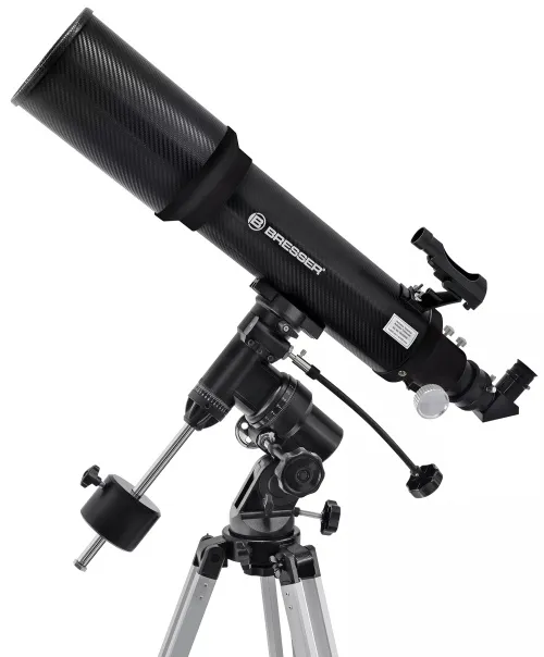 figura telescopio Bresser Polaris-II AR-102/600 EQ-3 AT-3 con filtro solare,  2