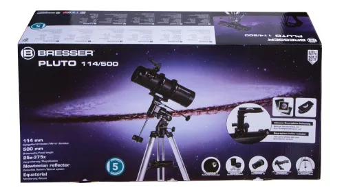 fotografia telescopio Bresser Pluto 114/500 EQ,  9