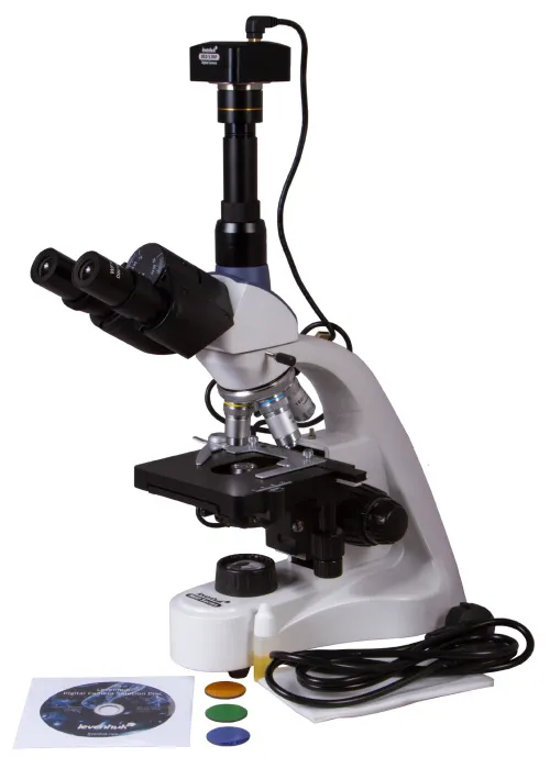 immagine microscopio trinoculare digitale Levenhuk MED D10T,  2