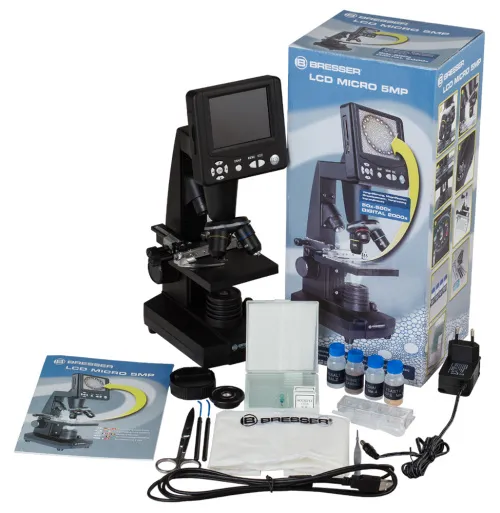 foto microscopio Bresser LCD 50–2000x,  6