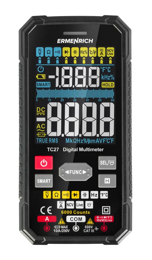 figura multimetro digitale Ermenrich Zing TC27,  4